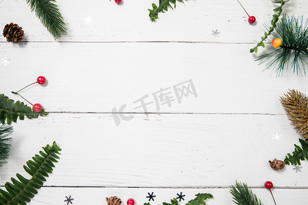 欧式边框横图摄影照片_圣诞-留白三分之二背景摄影