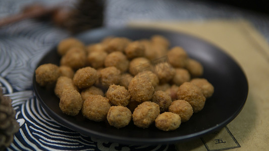 零食花生豆摄影图