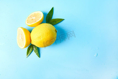 新鲜蔬果摄影照片_柠檬摄影图