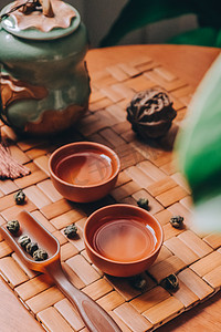 夏天摄影照片_中式茶摄影图