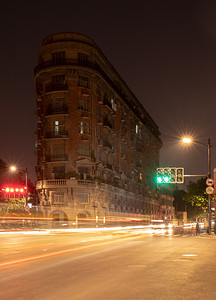 武康路夜景摄影图