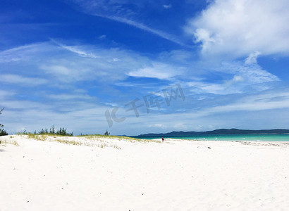 澳洲沙子细腻沙滩摄影图