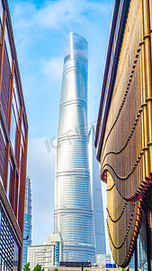 城市建筑上海BFC外滩金融中心摄影图
