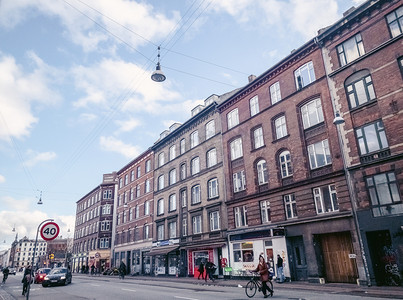 丹麦建筑公寓楼摄影图