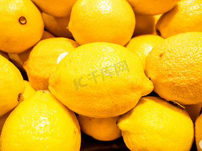 水果黄色摄影照片_柠檬摄影图
