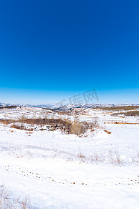 冰天雪地美景摄影照片_风雪过后自然美景摄影图