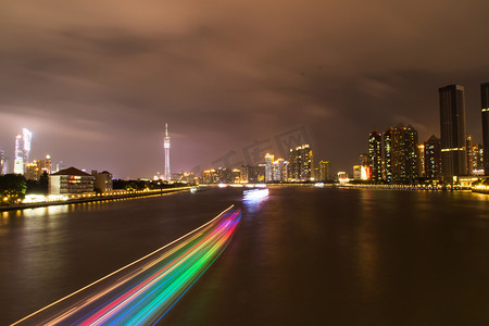 广州城市夜景摄影图