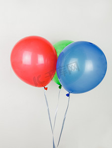 小清新彩色气球摄影照片_气球摄影图