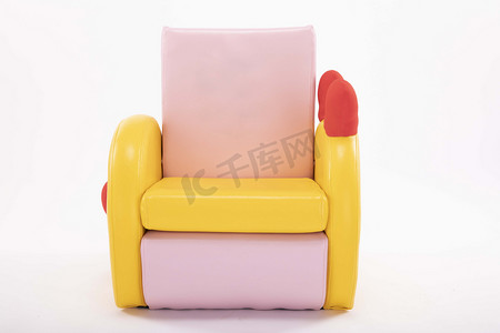 儿童沙发皮质椅子摄影图