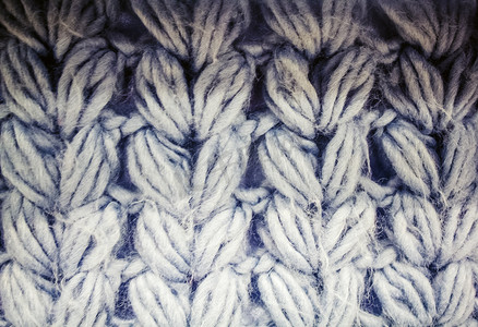 蓝色编织毛线素材