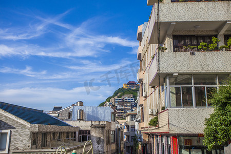 建筑群落摄影照片_台州城市风光摄影图