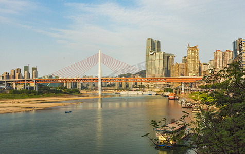 重庆嘉陵江大桥摄影图