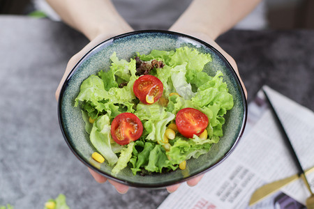 沙拉水果素食摄影图