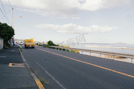 日本神奈川海边小城夏日摄影图