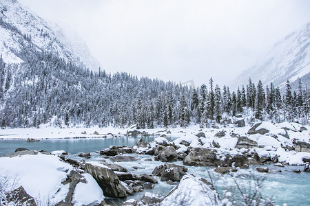 古诗山水摄影照片_西藏雪山风景摄影图