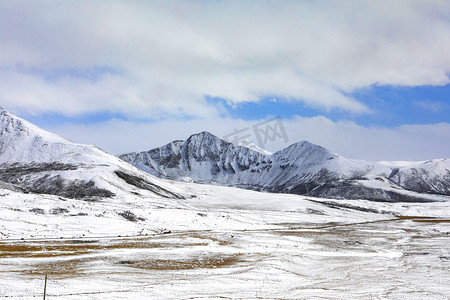 西藏风景山峰山景摄影图