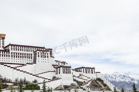 西藏旅游摄影照片_西藏布达拉宫远景摄影图