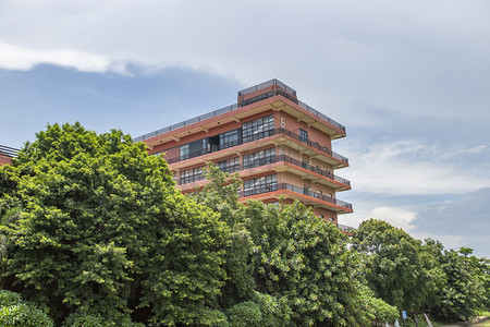 广州美院教学楼摄影图