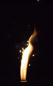 仙女棒蜡烛摄影图