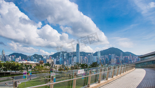香港立體摄影照片_香港维多利亚港摄影图