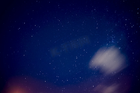 红星星星摄影照片_南半球澳洲秋季星空夜空自然风景摄影图