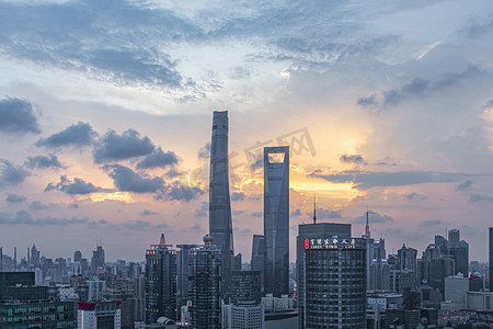 除夕之夜宣传海报摄影照片_上海陆家嘴摄影图