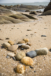 摄影照片_海边沙滩摄影图