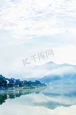 中国风意境山水云雾摄影图