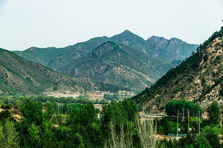 江夏大坝摄影照片_群山连天青翠美丽宽广摄影图