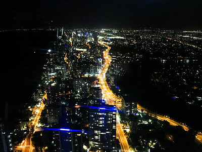澳洲黄金海岸城市夜景摄影图