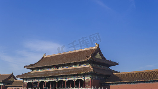 紫禁城摄影照片_北京天安门皇城故宫紫禁城城楼摄影图