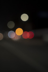 城市摄影照片_夜色光斑摄影