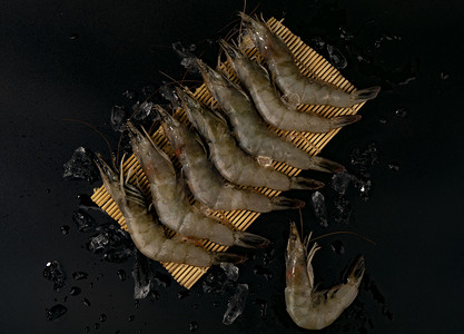 海鲜大虾摄影图