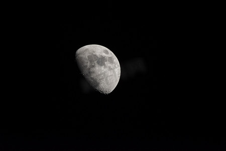 清晰月亮摄影图