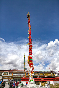 寺院摄影照片_西藏寺院建筑摄影图