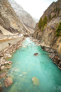 峡谷河流摄影图