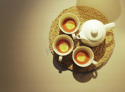茶具茶壶摄影图