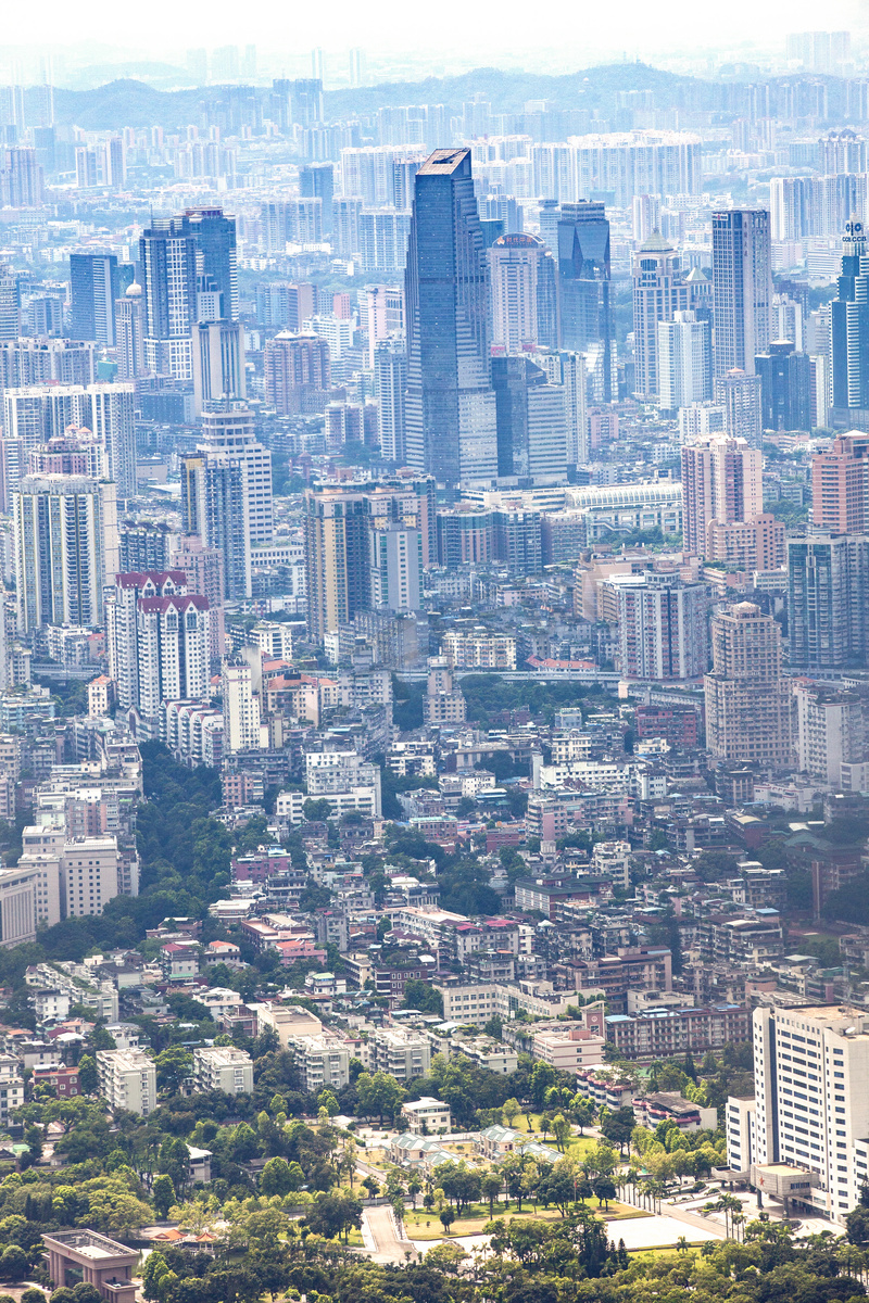 俯瞰繁华广州城市建筑摄影图高清摄影大图 千库网