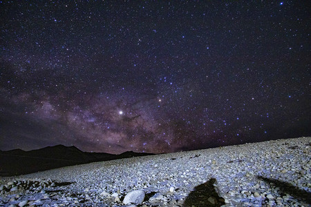 夜空星空摄影图 