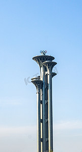 宣传系列摄影照片_北京地标系列之奥林匹克观光塔摄影图