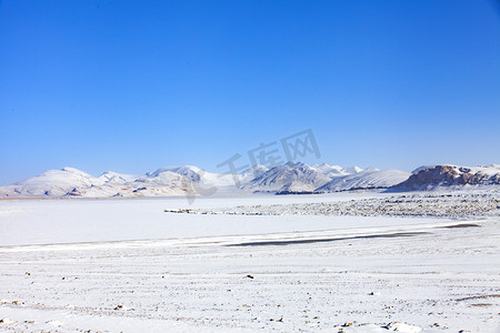 南通濠河风景摄影照片_雪地雪山摄影图