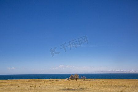 风景美丽青海湖摄影图