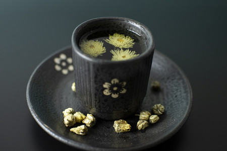 菊花茶摄影图