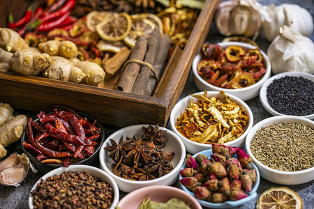 调味品香辛料食材摄影图