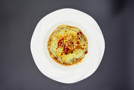 餐饮美食莴笋丝摄影图