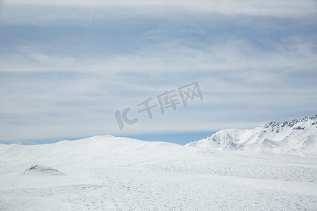 冬至豆腐摄影照片_景区雪和山摄影图