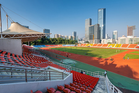 风景摄影照片_深圳大学运动场摄影图