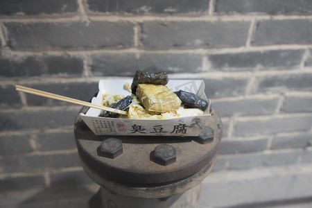豆腐摄影照片_小吃长沙臭豆腐摄影图