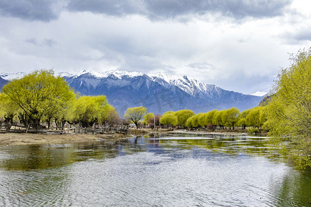 山光水色好风景摄影图