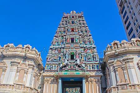 马来西亚印度庙摄影图
